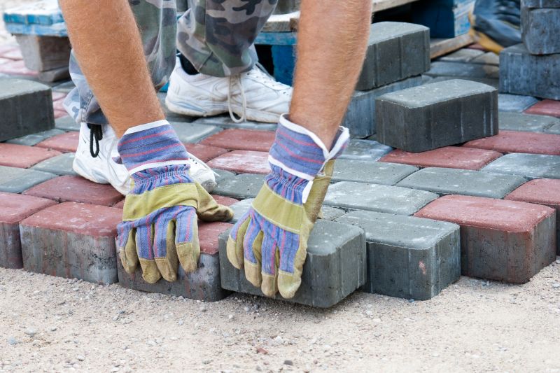 Pavers Installation Close-Up